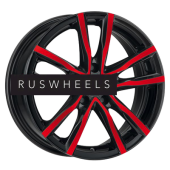 Диски MAK 6,5x16/5x114,3 ET40 D76 Milano Black Red Face