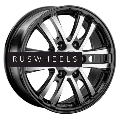 Диски LS 7x17/6x139,7 ET38 D67,1 1287 BKF (конус, Колпак+лого)