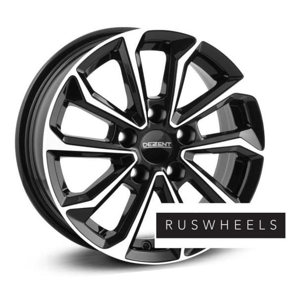 Диски Dezent R18 / 7.5J PCD 5x114.3 ЕТ 38 ЦО 71.6 KS black polished