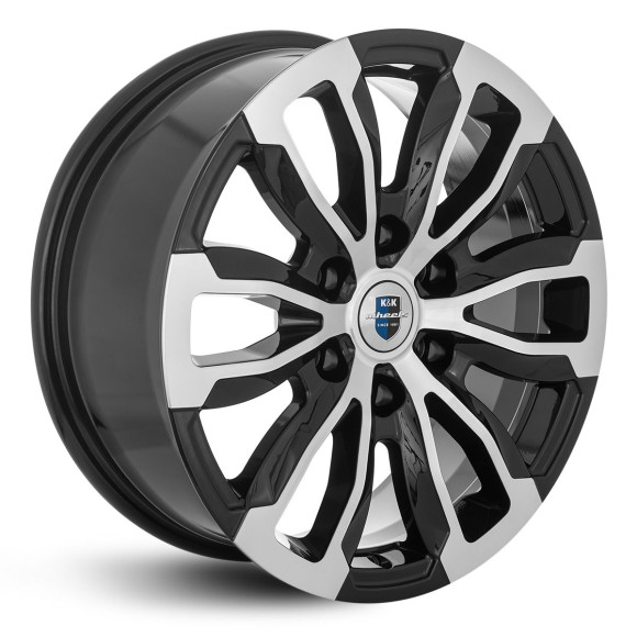 Диски КиК 7.5\R18 6*139.7 ET25 d106.1 Алмаз черный Диски КиК 7.5\R18 6*139.7 ET25 d106.1 Алмаз черный