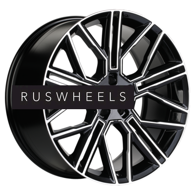 Диски Khomen Wheels 9,5x21/5x120 ET45,5 D62,5 KHW2101 (Li 7/9) Black-FP