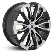 Диски КиК 7.5\R18 6*139.7 ET42 d75.1 алмаз чёрный