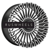 Диски LS FlowForming 8,5x20/6x114,3 ET45 D67,1 RC99 MBF (конус, Колпак+лого)