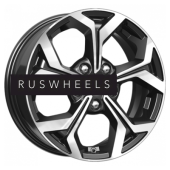 Диски КИК 6,5x16/5x112 ET50 D57,1 КС878 Алмаз черный