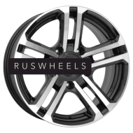 Диски КИК 7x16/5x139,7 ET5 D110,1 Палладика (КС591М) Алмаз черный