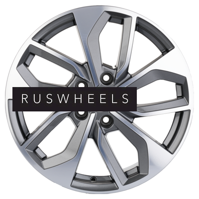 Диски Khomen Wheels 7x17/5x114,3 ET45 D60,1 KHW1703 (Changan/Geely/Lexus/Toyota) Gray-FP