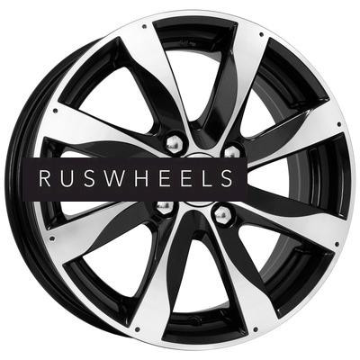 Диски КИК 5,5x14/4x100 ET43 D60,1 Джемини-оригинал (КС480) Алмаз черный