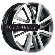 Диски Khomen Wheels 6x16/4x100 ET50 D60,1 KHW1609 (Vesta/Largus) Gray-FP