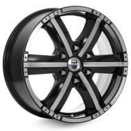 Диски КиК 8,0\R18 6*139.7 ET25 d106.1 Алмаз черный Диски КиК 8,0\R18 6*139.7 ET25 d106.1 Алмаз черный