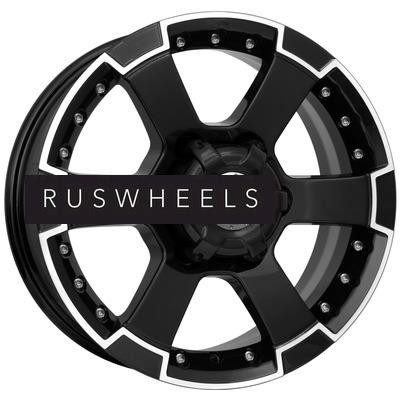 Грузовые диски K&K 7x16/6x139,7 ET20 D110,1 M56 (КС593) Алмаз черный