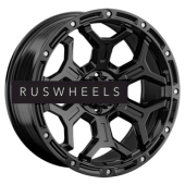 Диски LS FlowForming 9x17/6x139,7 ET15 D106,1 RC68 BK (конус, Колпак+лого)