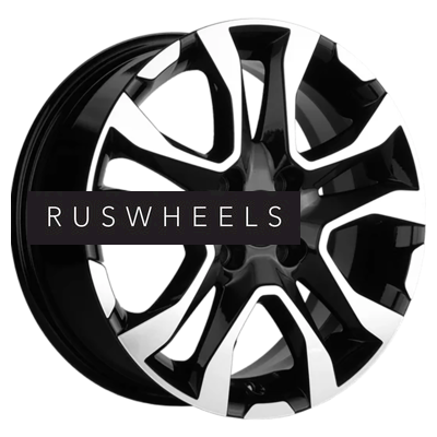 Диски Khomen Wheels 6x15/4x100 ET39 D56,6 KHW1503 (Cobalt) Black-FP
